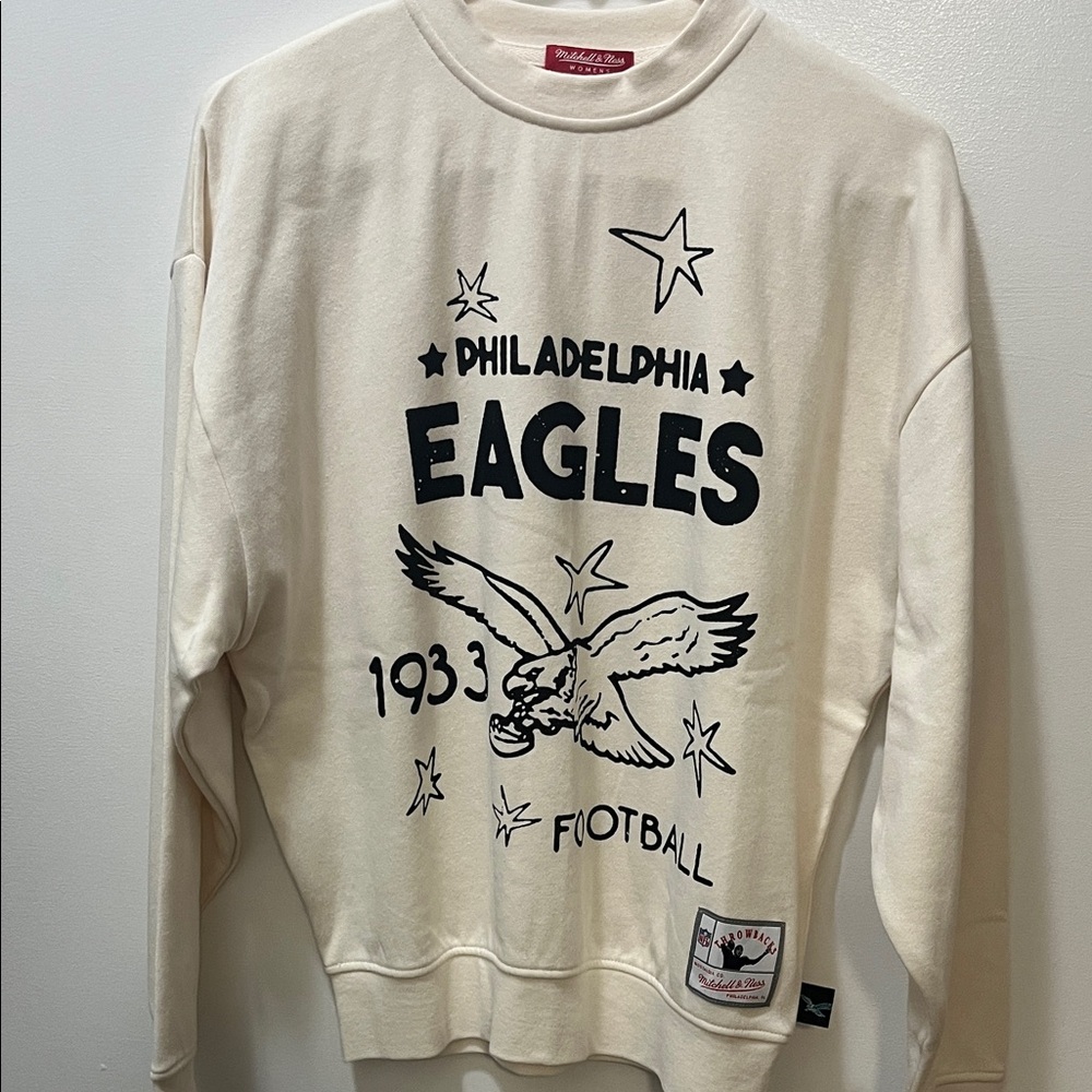 Philadelphia Eagles Graphic Crewneck Sweatshirt - New XS - Picture 1 of 5